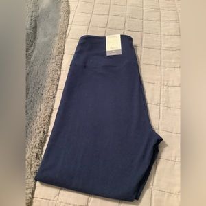 Mid rise industrial blue leggings